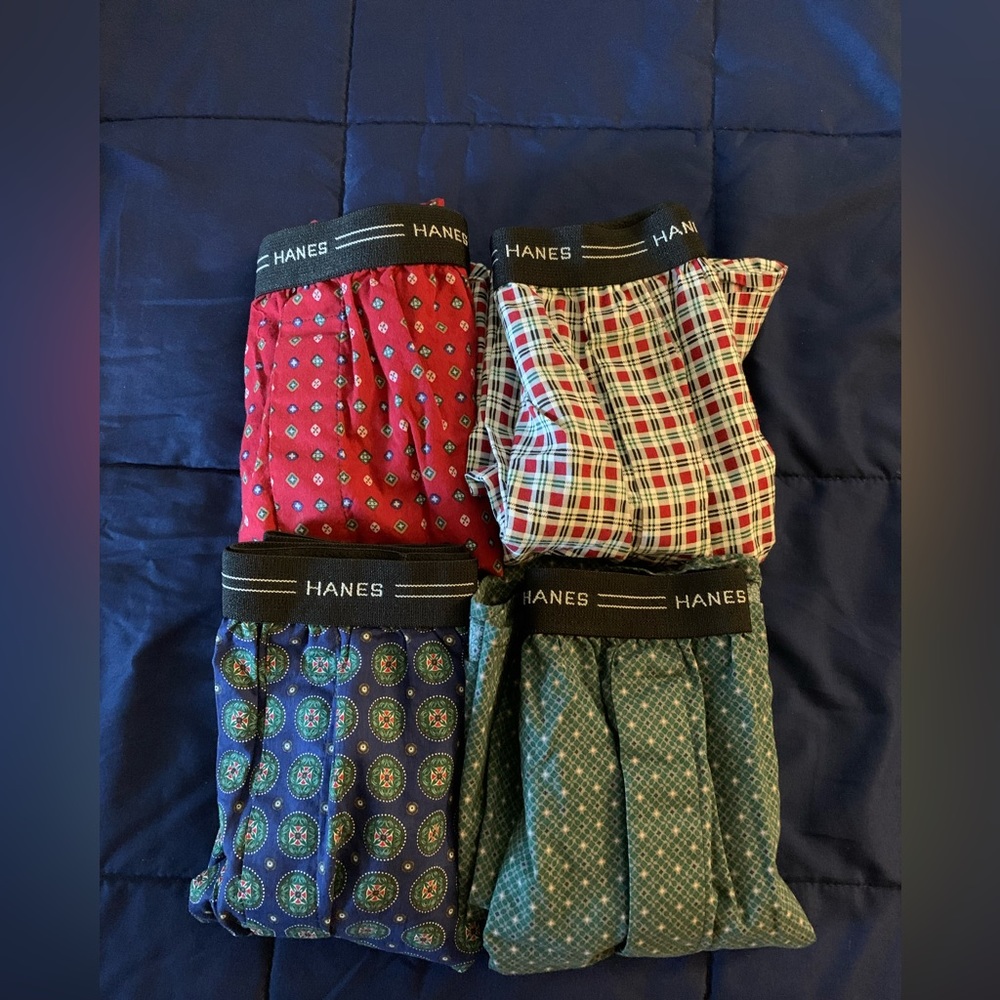 4 Pair of Hanes Boxer Shorts, medium